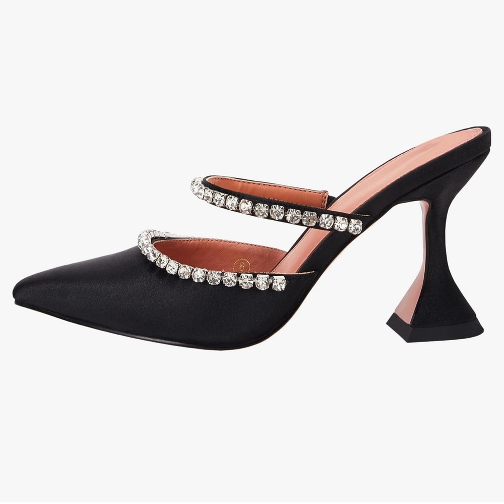 Women’s Dress Heels double strap Rhinestone- size 6.5